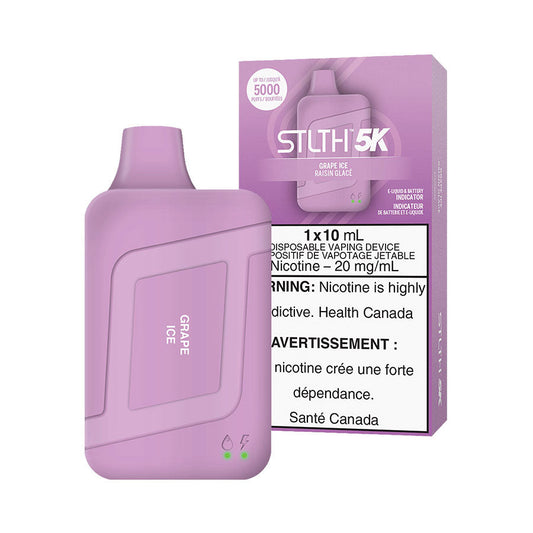 STLTH BOX 5K DISPOSABLE-GRAPE ICE (5PC/CTN) 10ML 20MG