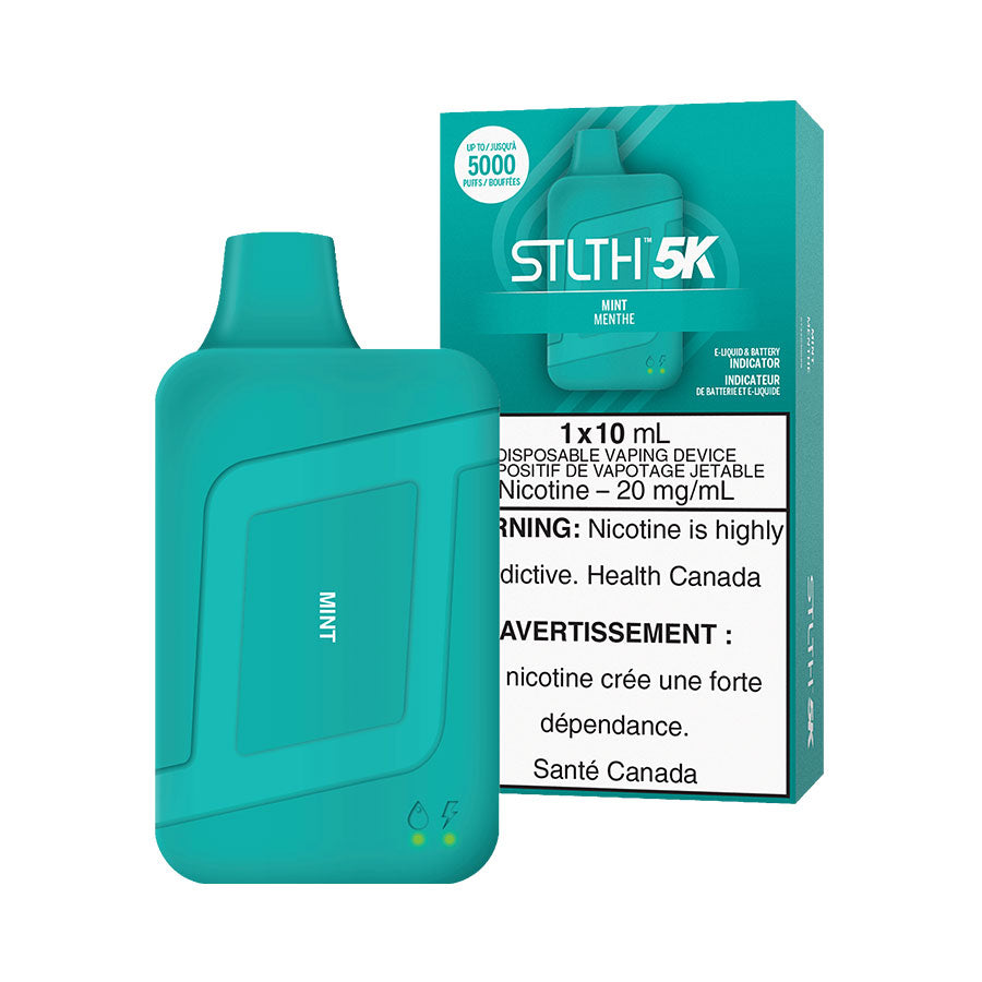 STLTH BOX 5K DISPOSABLE-MINT (5PC/CTN) 10ML 20MG