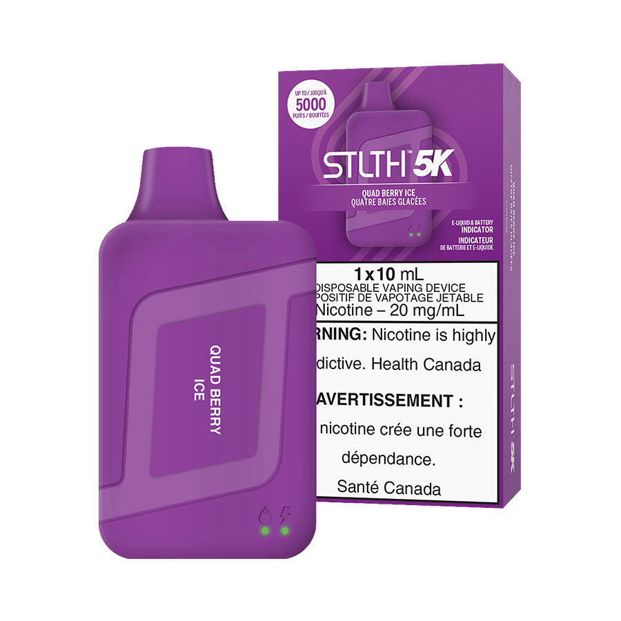 STLTH BOX 5K DISPOSABLE-QUAD BERRY ICE (5PC/CTN) 10ML 20MG