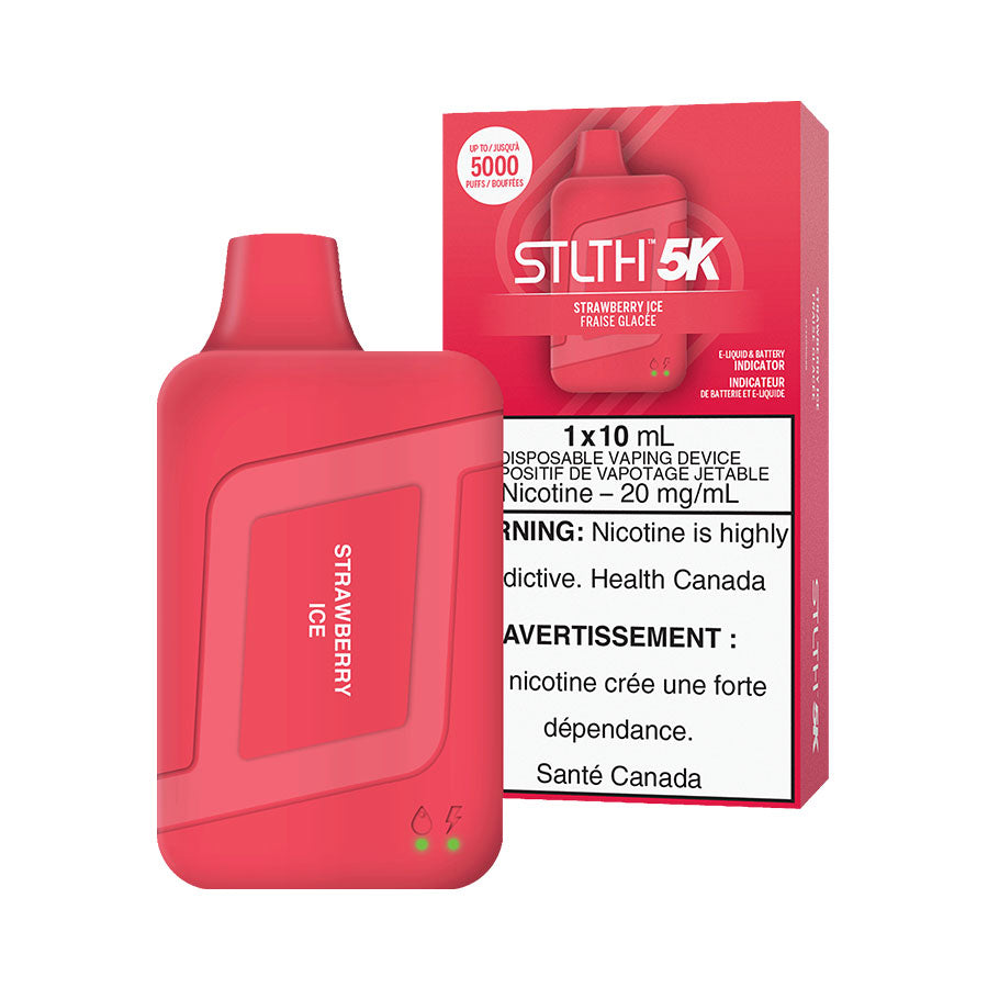 STLTH BOX 5K DISPOSABLE- STRAWBERRY ICE (5PC/CTN) 10ML 20MG