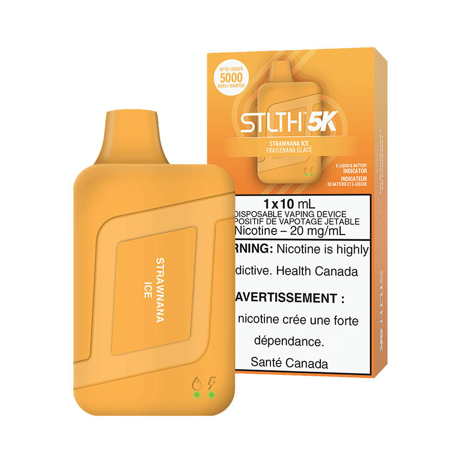 STLTH BOX 5K DISPOSABLE-STRAWNANA ICE (5PC/CTN) 10ML 20MG