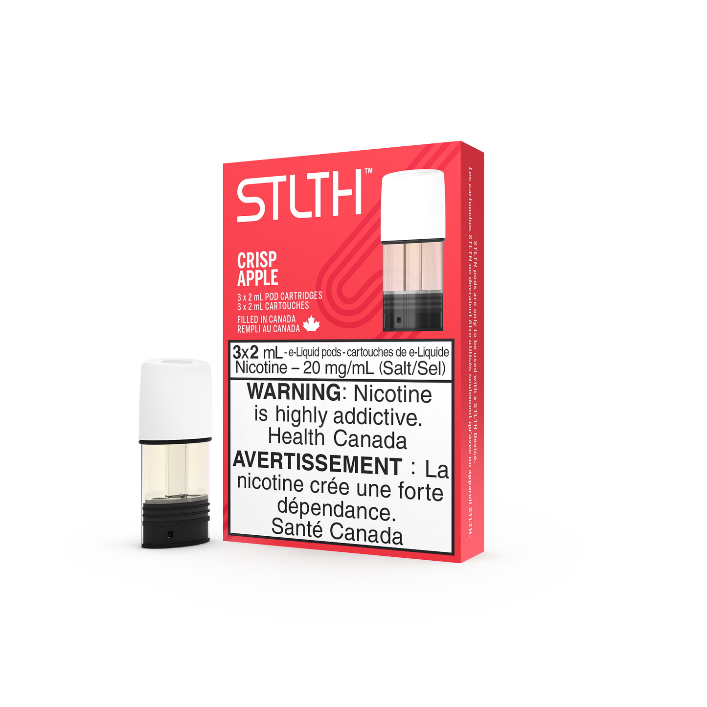 STLTH POD PACK CRISP APPLE (3 PACK) 2ML 0MG