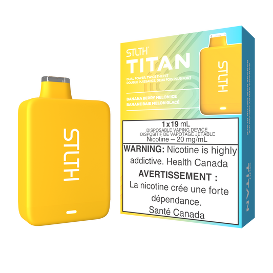 STLTH TITAN DISPOSABLE - BANANA BERRY MELON ICE (5PCS/CTN) 19ml 20MG