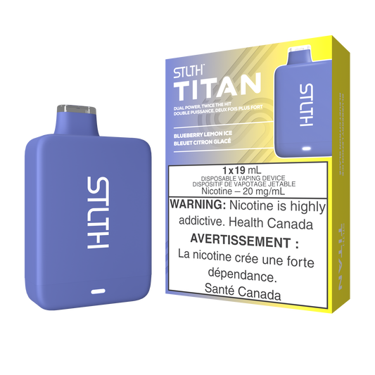 STLTH TITAN DISPOSABLE - BLUEBERRY LEMON ICE (5PCS/CTN) 19ml 20MG