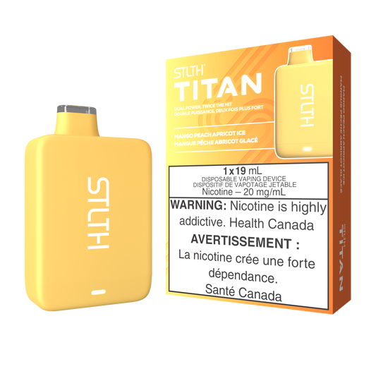 STLTH TITAN DISPOSABLE - MANGO PEACH APRICOT ICE (5PCS/CTN) 19ml 20MG