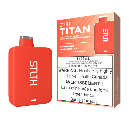 STLTH TITAN DISPOSABLE - STRAWNANA ICE (5PCS/CTN) 19ml 20MG