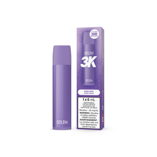 STLTH 3K DISPOSABLE- DOUBLE GRAPE (6PC/CTN) 6ML 20MG