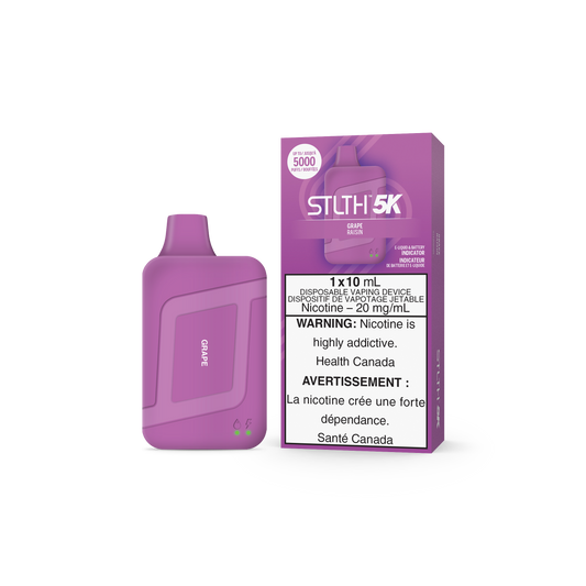 STLTH BOX 5K DISPOSABLE - GRAPE (5PC/CTN) 10ML 20MG