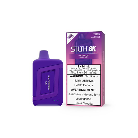 STLTH BOX 8K DISPOSABLE - BLACKBERRY ICE (5PC/CTN) 14ML 20MG