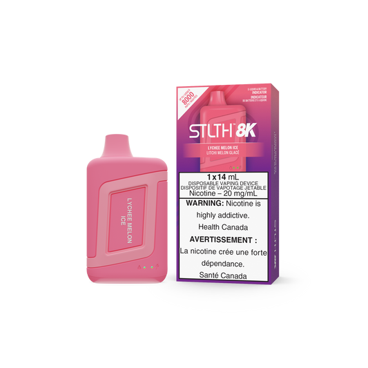 STLTH BOX 8K DISPOSABLE - LYCHEE MELON ICE (5PC/CTN) 14ML 20MG