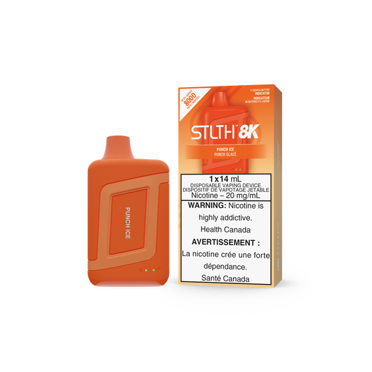 STLTH BOX 8K DISPOSABLE - PUNCH ICE (5PC/CTN) 14ML 20MG