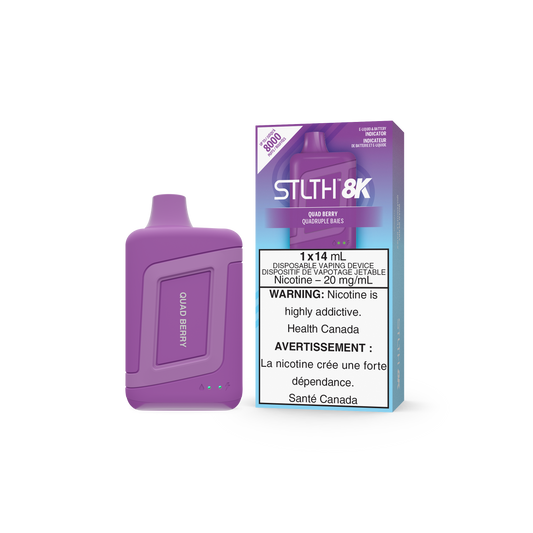 STLTH BOX 8K DISPOSABLE - QUAD BERRY (5PC/CTN) 14ML 20MG