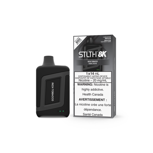 STLTH BOX 8K DISPOSABLE - RICH TOBACCO (5PC/CTN) 14ML 20MG