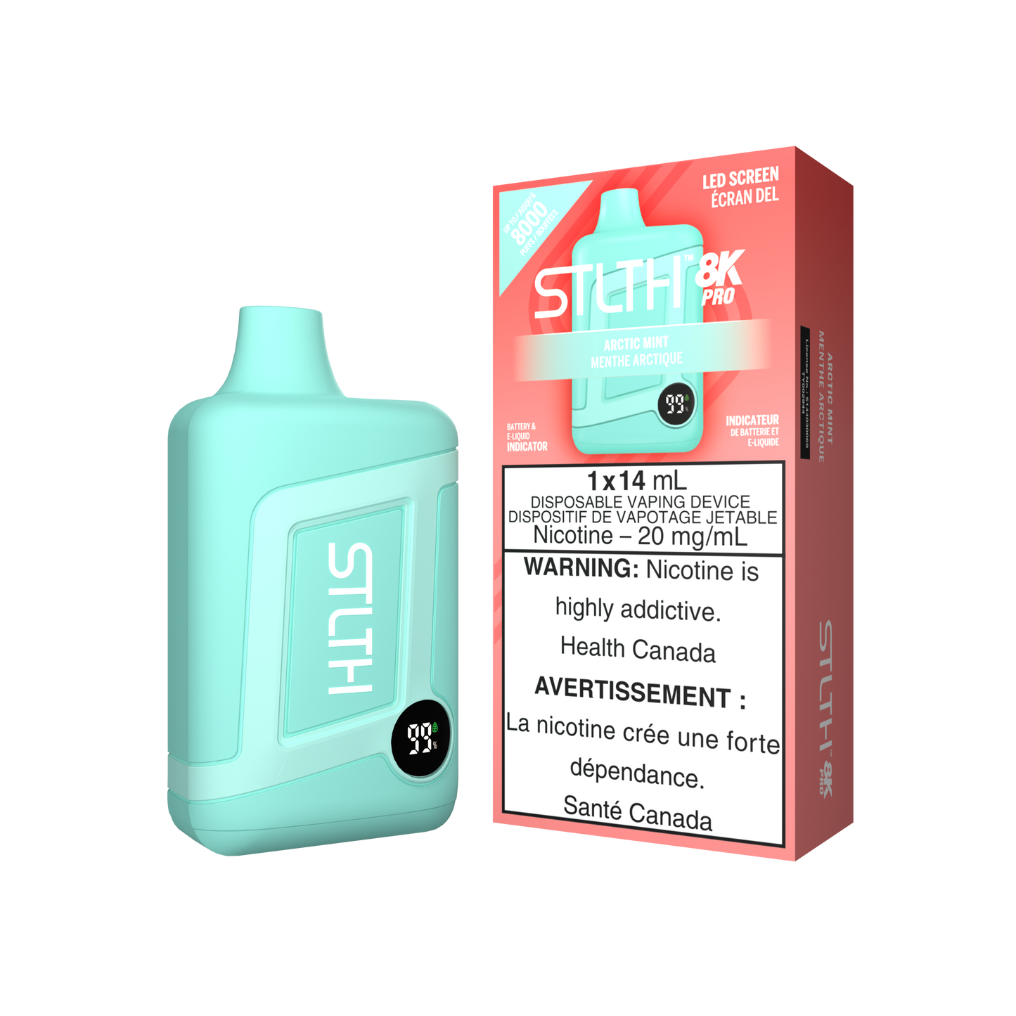 STLTH 8K PRO DISPOSABLE  Arctic Mint