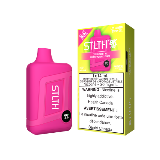 STLTH 8K PRO DISPOSABLE Citrus Burst Ice