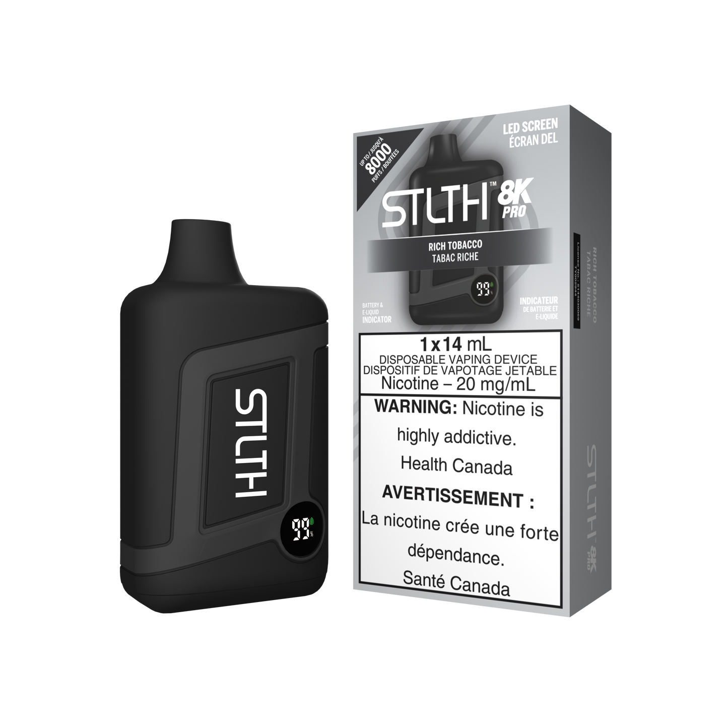 STLTH 8K PRO DISPOSABLE Rich Tobacco