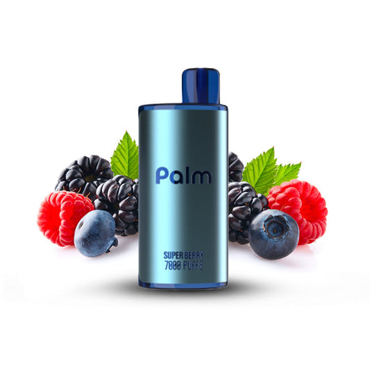 Pop Palm 7000 Puffs Disposable Vape - 5ct Super Berry