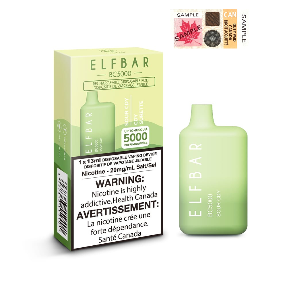 ELF Bar BC5000 Disposable Vape - 10ct Sour Candy (Sour Cdy)