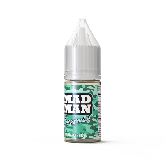 10ml AROMA MADMAN ICE SALTY Spearmint QBC