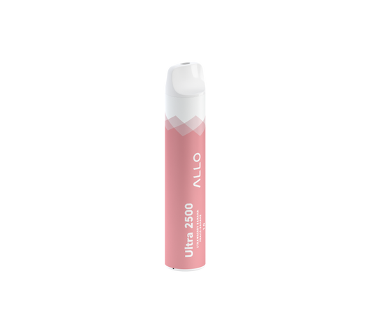 Allo Ultra 2500 Disposable - Strawberry Banana 10mg 5pc/Carton