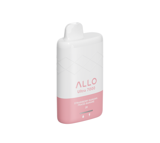 Allo Ultra 7000 Disposable - Strawberry Banana 20mg 5pc/Carton