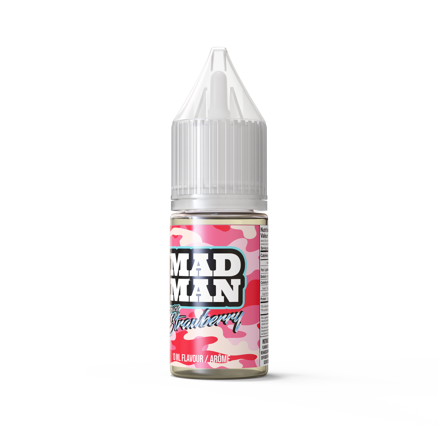 10ml AROMA MADMAN ICE SALTY Strawberry QBC