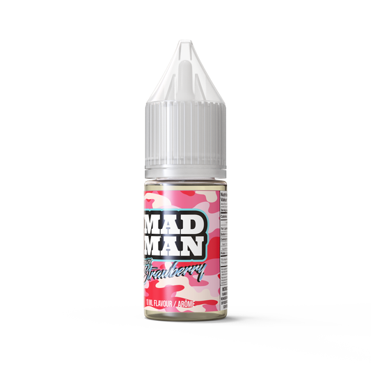 10ml AROMA MADMAN ICE SALTY Strawberry QBC