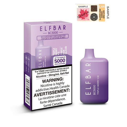 ELF Bar BC5000 Disposable Vape - 10ct Triple Berry Ice