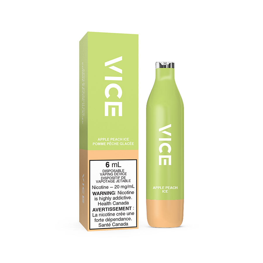 VICE 2500 DISPOSABLE - APPLE PEACH ICE (6PC/CTN) 6ML 20MG