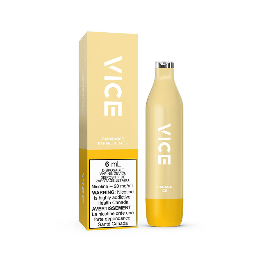 VICE 2500 DISPOSABLE - BANANA ICE (6PC/CTN) 6ML 0MG