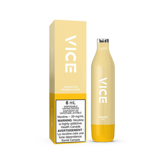 VICE 2500 DISPOSABLE - BANANA ICE (6PC/CTN) 6ML 0MG