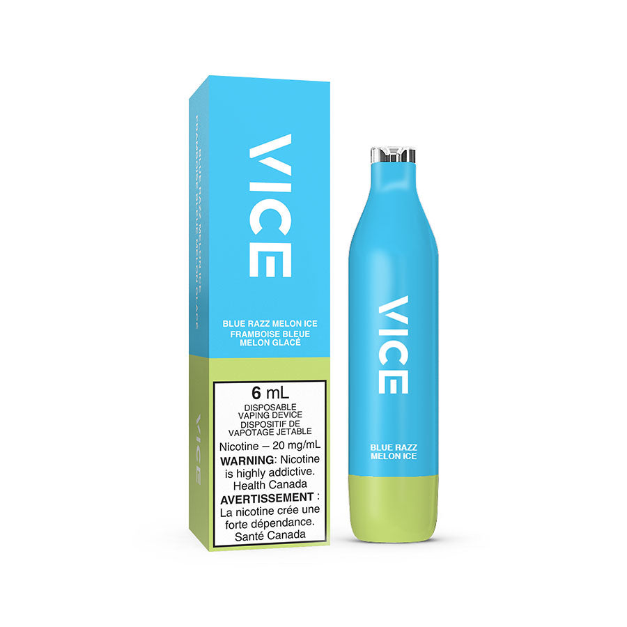 VICE 2500 DISPOSABLE - BLUE RAZZ MELON ICE (6PC/CTN) 6ML 0MG