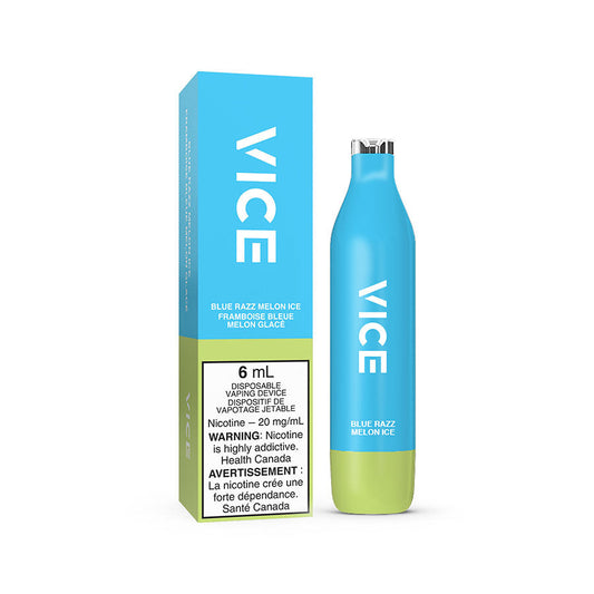 VICE 2500 DISPOSABLE - BLUE RAZZ MELON ICE (6PC/CTN) 6ML 0MG