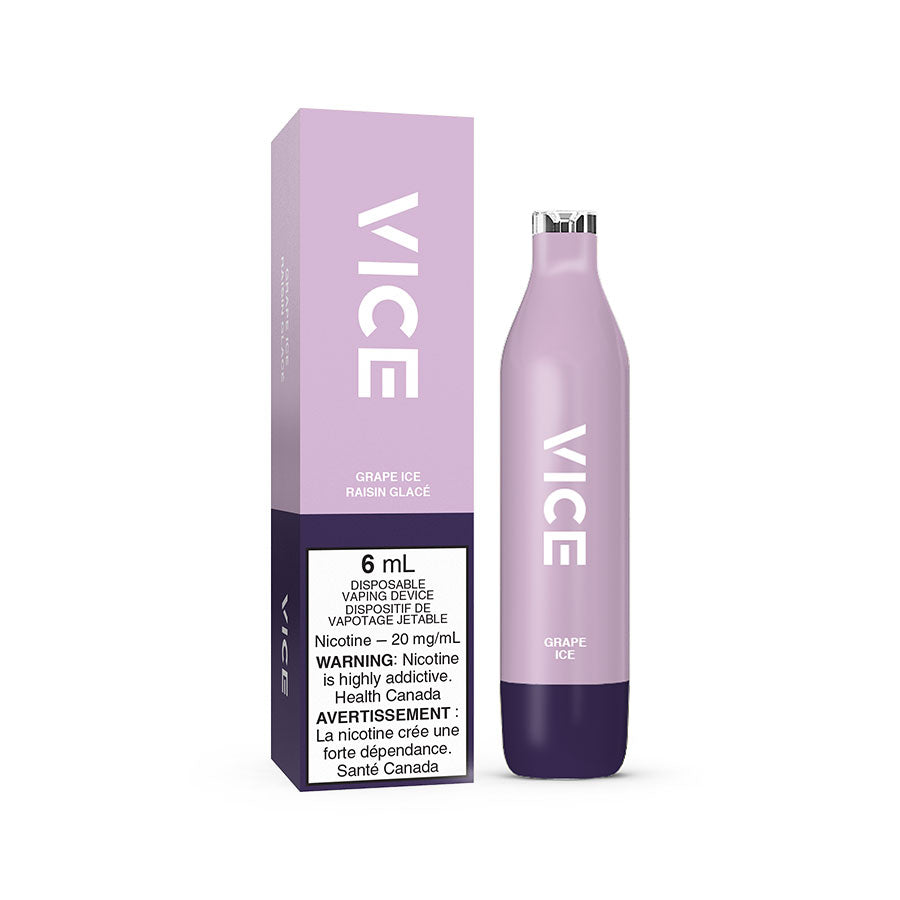 VICE 2500 DISPOSABLE - GRAPE ICE (6PC/CTN) 6ML 0MG