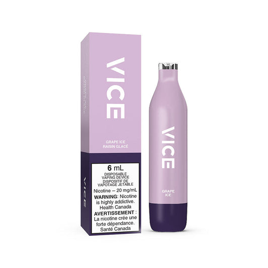 VICE 2500 DISPOSABLE - GRAPE ICE (6PC/CTN) 6ML 0MG