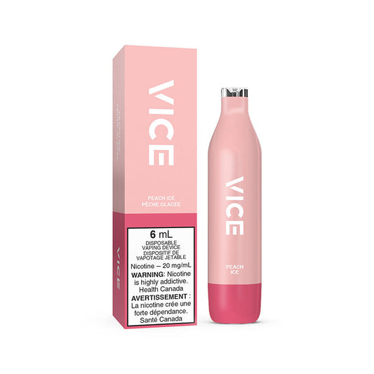 VICE 2500 DISPOSABLE - PEACH ICE (6PC/CTN) 6ML 0MG