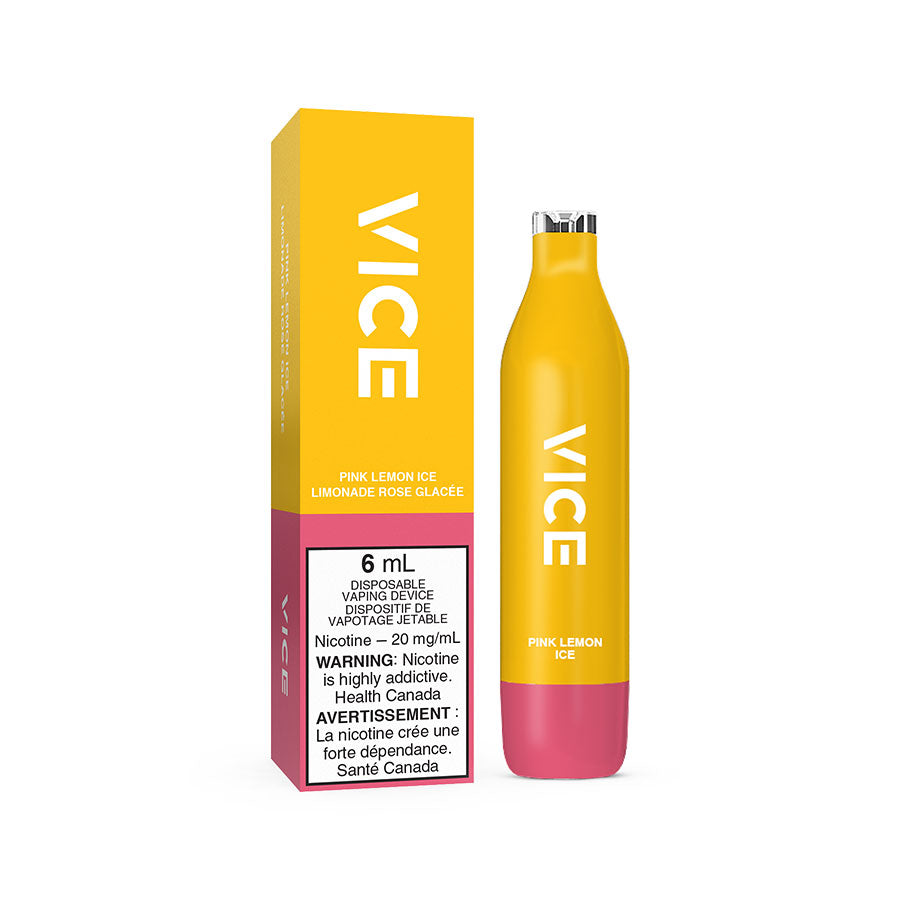 VICE 2500 DISPOSABLE - PINK LEMON ICE (6PC/CTN) 6ML 20MG