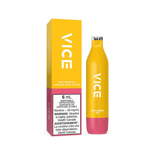 VICE 2500 DISPOSABLE - PINK LEMON ICE (6PC/CTN) 6ML 20MG