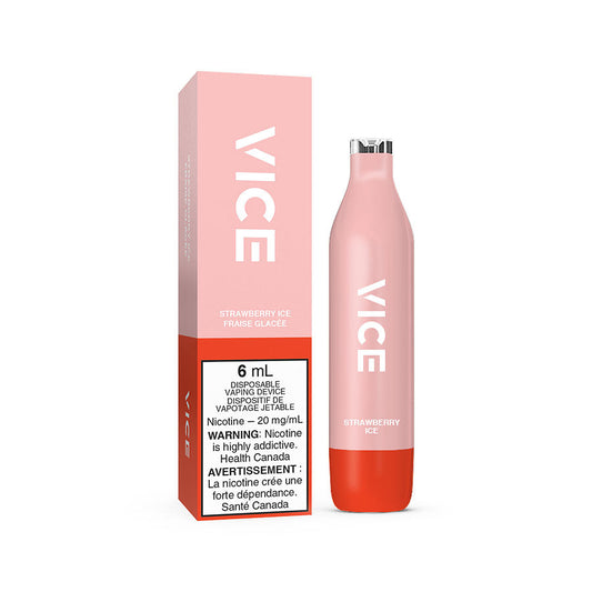 VICE 2500 DISPOSABLE - STRAWBERRY ICE (6PC/CTN) 6ML 0MG