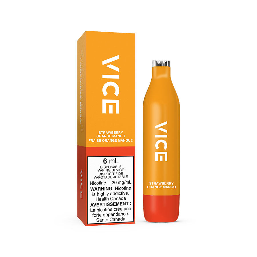 VICE 2500 DISPOSABLE - STRAWBERRY ORANGE MANGO (6PC/CTN) 6ML 20MG