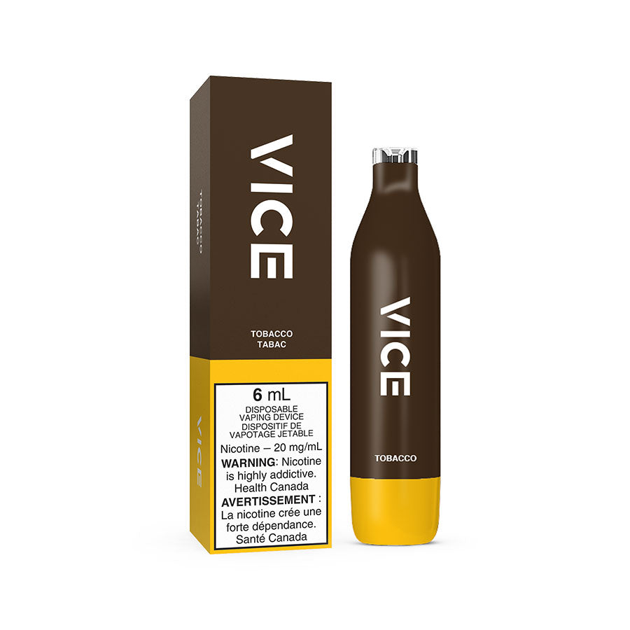 VICE 2500 DISPOSABLE - TOBACCO (6PC/CTN) 6ML 20MG