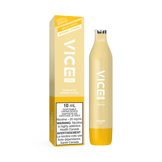 VICE 5500 DISPOSABLE - BANANA ICE (6PC/CTN) 10ML 20MG