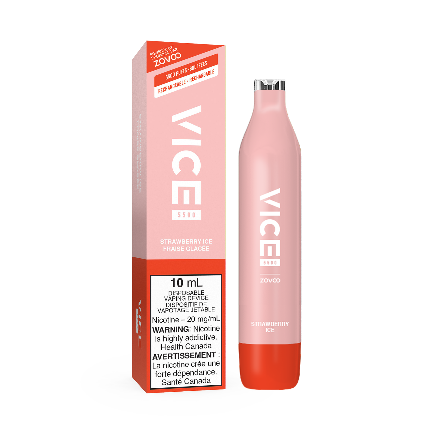 VICE 5500 DISPOSABLE - STRAWBERRY ICE (6PC/CTN) 10ML 20MG