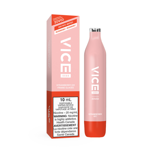 VICE 5500 DISPOSABLE - STRAWBERRY ICE (6PC/CTN) 10ML 20MG