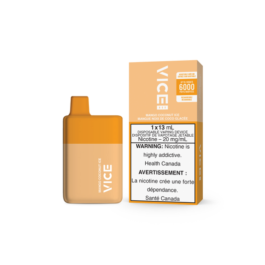 VICE BOX DISPOSABLE - MANGO COCONUT ICE (5PC/CTN) 13ML 20MG