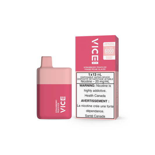 VICE BOX DISPOSABLE - STRAWBERRY PEACH ICE (5PC/CTN) 13ML 20MG