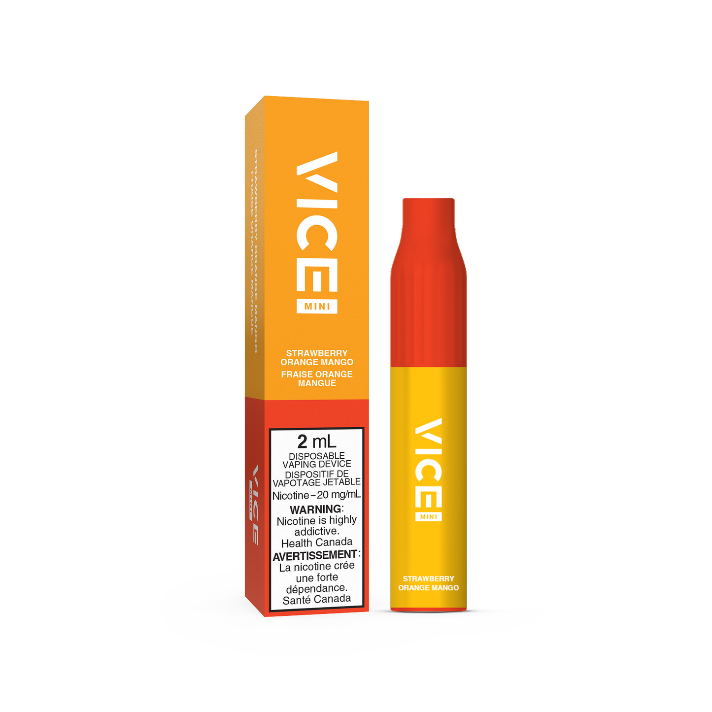 VICE MINI DISPOSABLE - STRAWBERRY ORANGE MANGO (6PC/CTN) 2ML 20MG