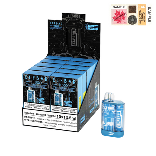 ELF Bar TE5000 Disposable Vape - 10ct Van Ice