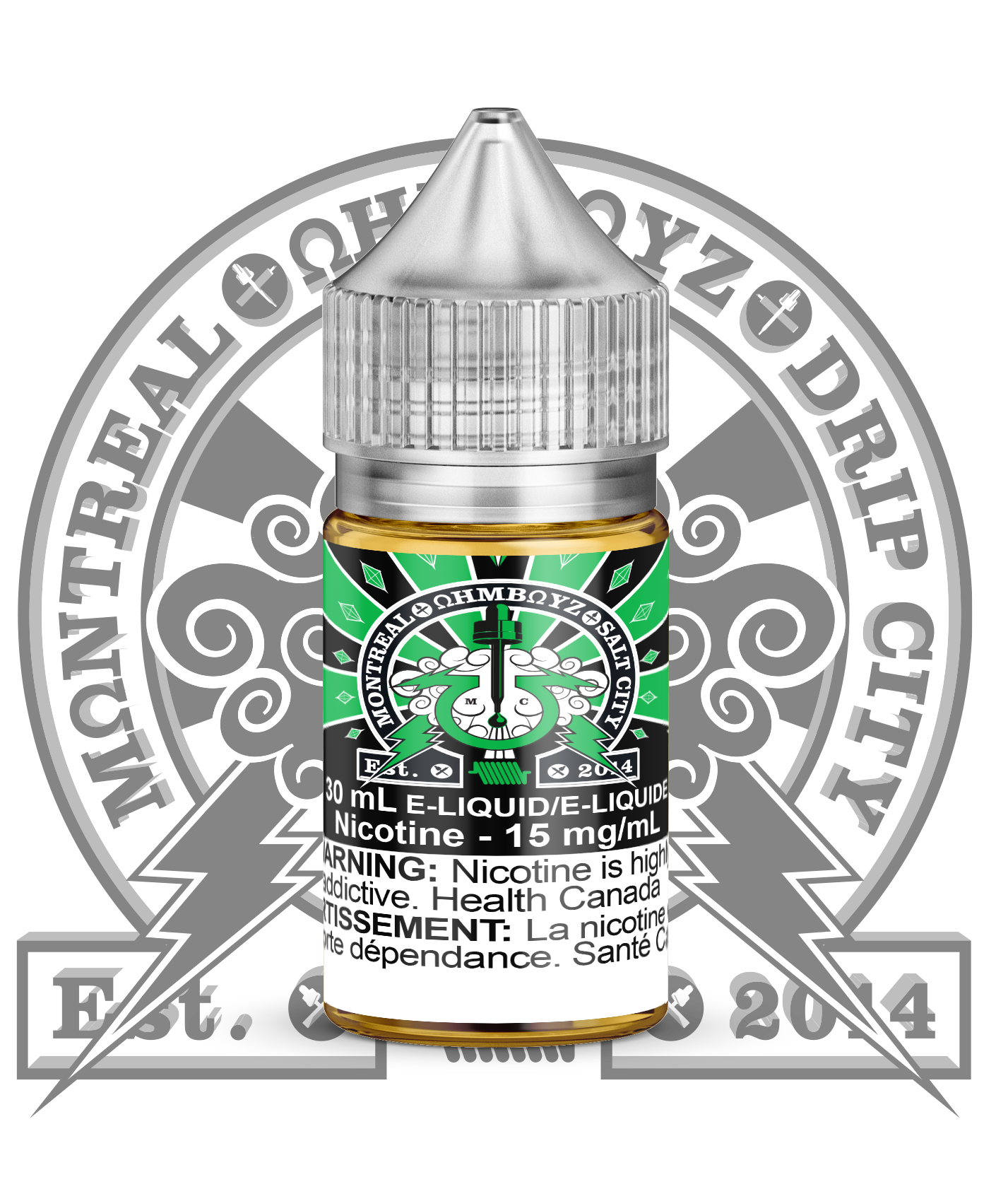 30ml OHMBOYZ SALT CITY Apple Pleased