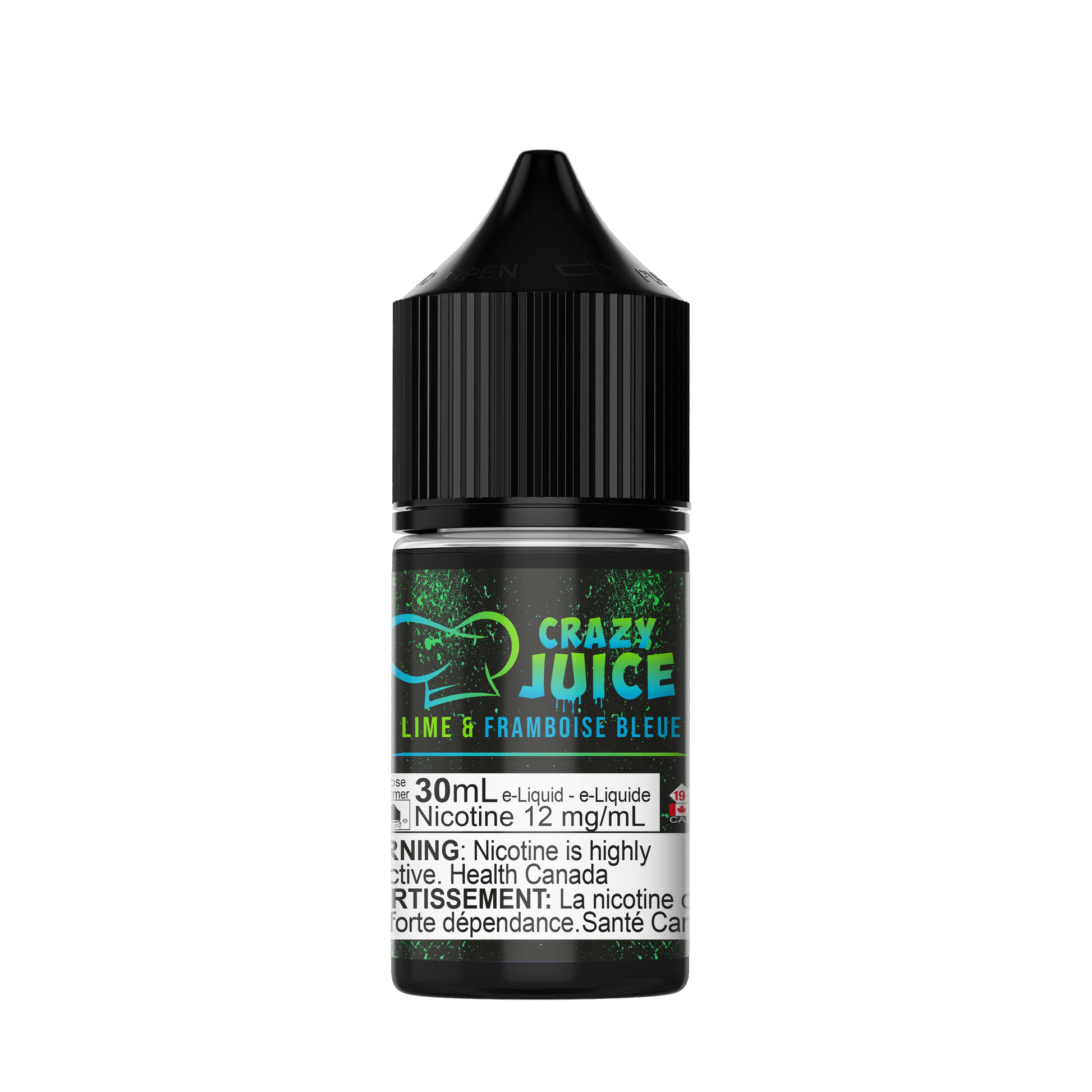 30ml CRAZY JUICE Salt - LIME FRAMBOISE BLEUE